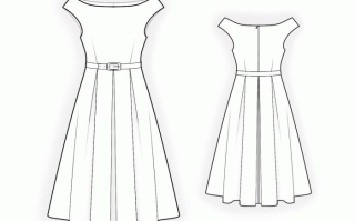 连衣裙款式图 效果图