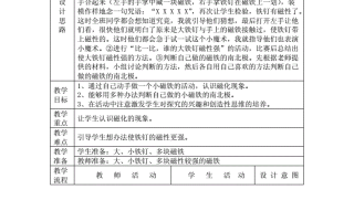 教我做指南针教案