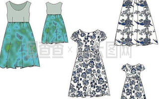 连衣裙的款式图