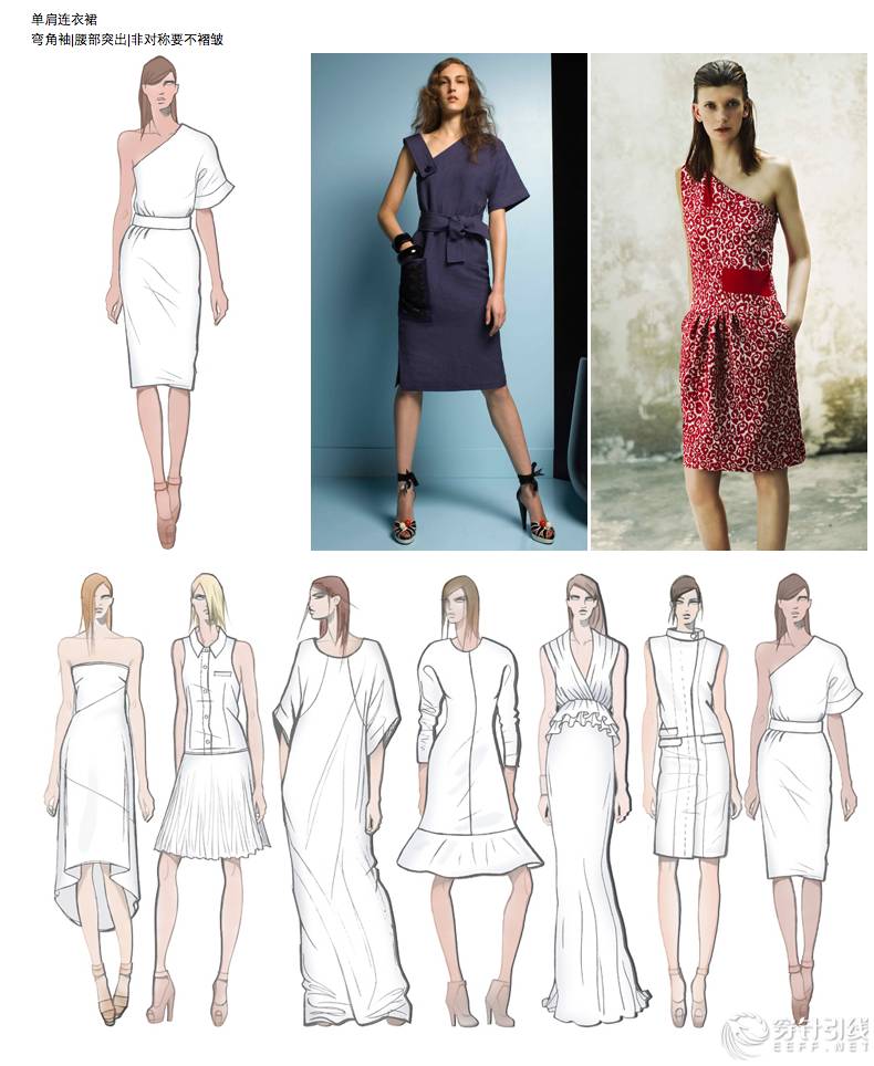 连衣裙系列服装效果图-第1张图片-ZBLOG