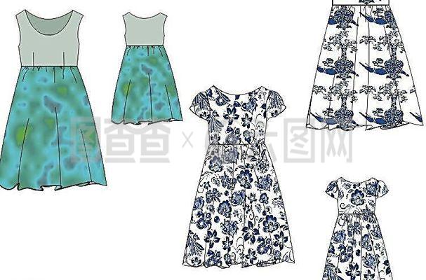 连衣裙款式图 设计图-第1张图片-ZBLOG